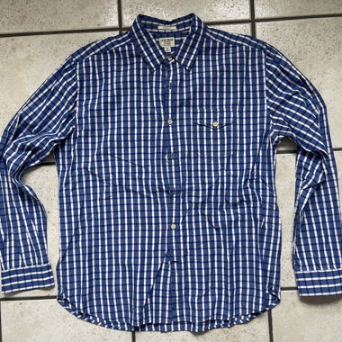 Lucky Brand kariertes Herrenhemd blau XL