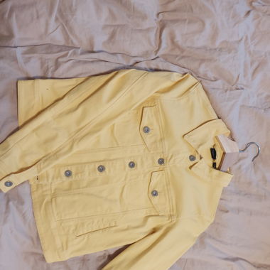 Jeansjacke hellgelb