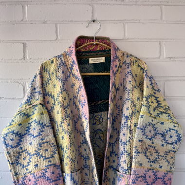 Vintage Kantha Quilt Jacket