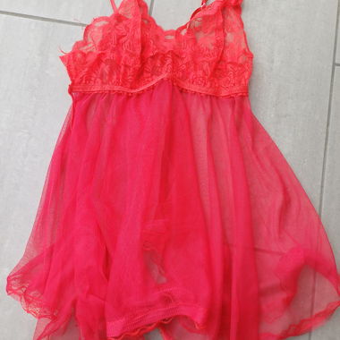 Camicetta Negligee Rossa in Pizzo XS/S