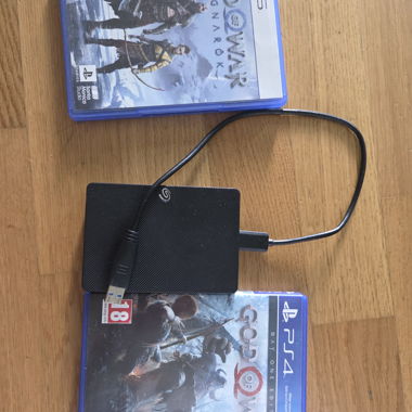 Ps5 games mit 4tb Seagate externe SSD mit Kabel