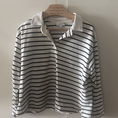 Maglia a maniche lunghe a righe COS con collo