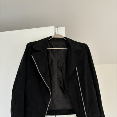 Uniqlo suede biker jacket