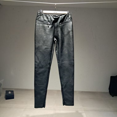 Pantaloni effetto pelle neri