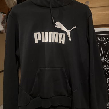 Felpa con cappuccio PUMA nera