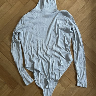 Body côtelé à col roulé H&M