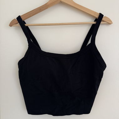 Black Cropped Top