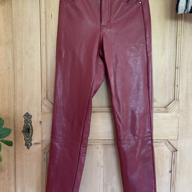Lederhose finta in ecopelle rossa di CALZEDONIA