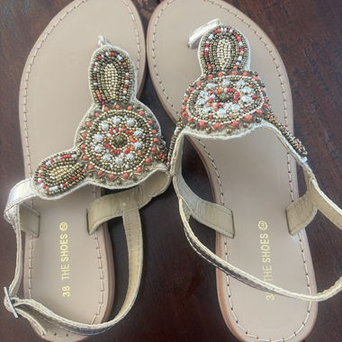 Embellished Sandals Size 38