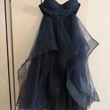 Marineblaue Ball-/Cocktail-/Hochzeitsrobe