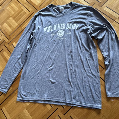 T-shirt a maniche lunghe grigio