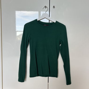 Longsleeve verde scuro New Yorker