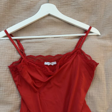 Red Lace Bodysuit