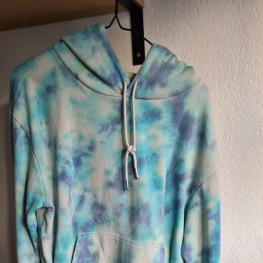tye die crop hoodie