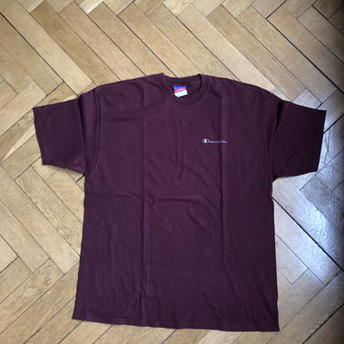T-shirt Champion vintage Bordeaux L