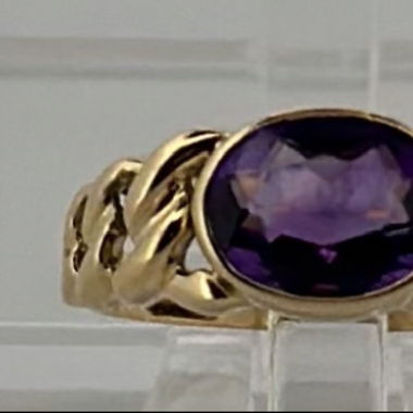 Damenring Gold 750/18K mit Amethyst