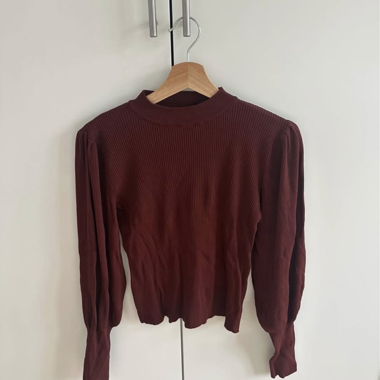 Haut ZARA Knit bordeaux