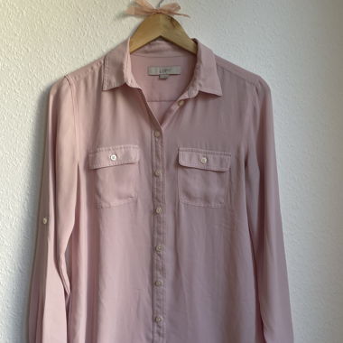Chemise boutonnée LOFT rose clair