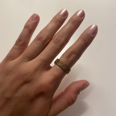 Bague dorée