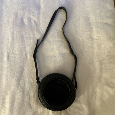 Sac bandoulière rond noir