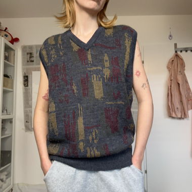 vintage funky sweater vest