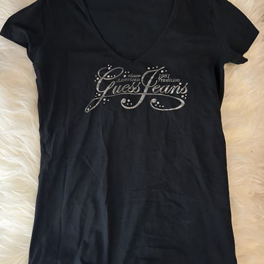 Chemise vintage Guess à perles