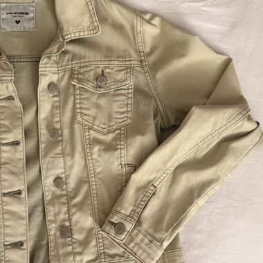 Beige denim jacket
