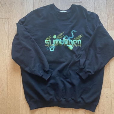 black sweater