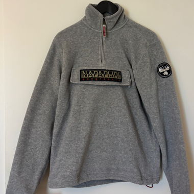 Maglione in pile Napapijri con mezza zip