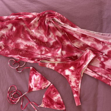 Batik Bikini with Beach Dress