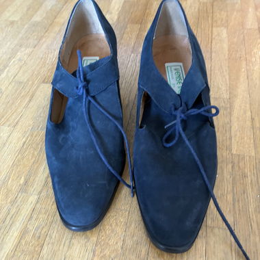 Schnürschuhe Marineblau