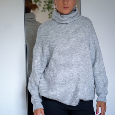 Strickpullover mit Kragen