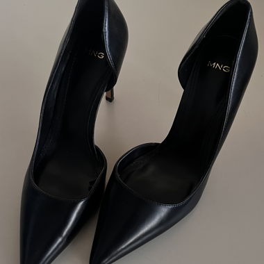 schwarze spitze High Heel Pumps