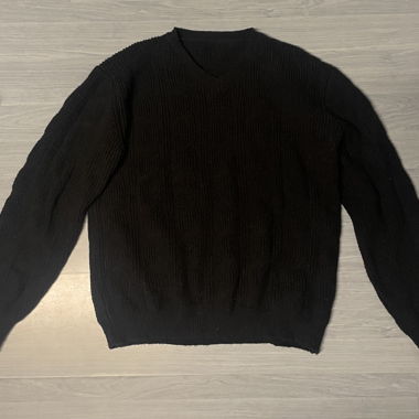 Maglione in lana nero