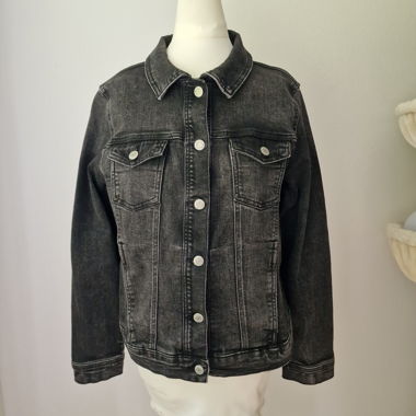 Black-Grey Denim Jacket Gr. 40