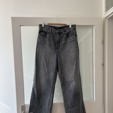 Jeans denim gris loose