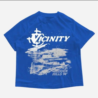 Y2k Baggy  hidden Hills Blue Tshirt