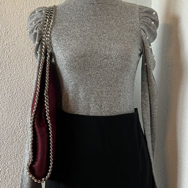 Haut Zara gris à manches longues