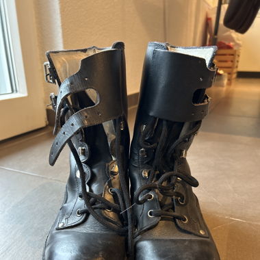 Italienische Lederstiefel