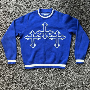 Pull croisé bleu myu studios