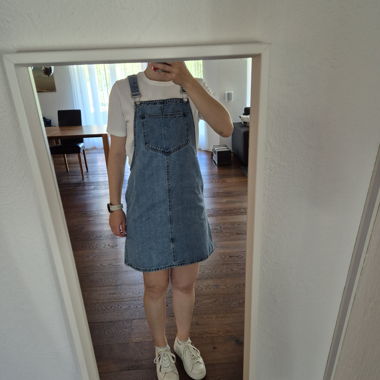 Robe salopette en jean