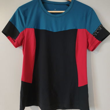 Trikolores Sport-T-Shirt kurzärmelig