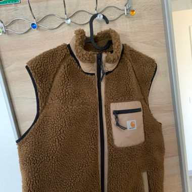 Carhartt vest liner-brown sleeveless jacket/gilet