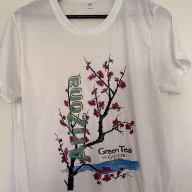T-shirt Arizona Green Tea bianco