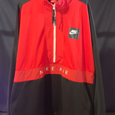Nike Air Windjacke Rot/Schwarz – Größe XL