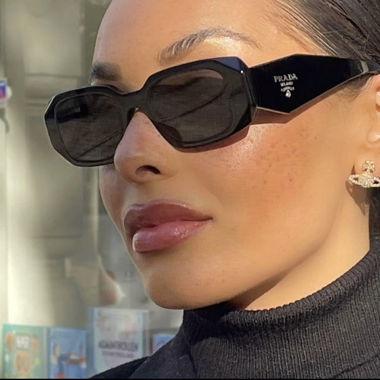 Sonnenbrille Damen / Herren /Unisex /Schwarz Prada