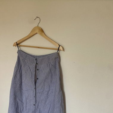 Blau weiss gestreifter Rock Gr.M