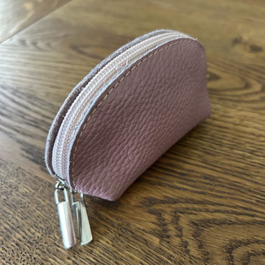 Pochette in pelle rosa
