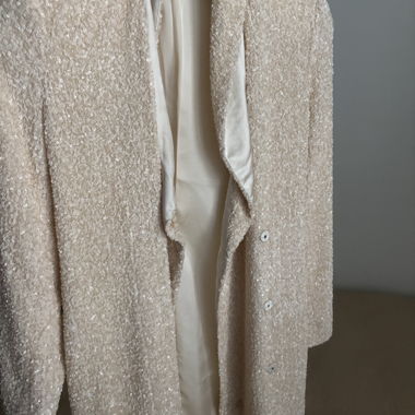 Jacket/dress white paillettes