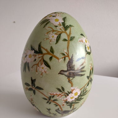OEUF EN CERAMIQUE SECRET GARDEN